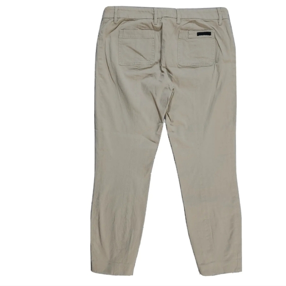 PRADA Ankle Zip Chino Pants Sz 42 / 8 US Khaki Cotton Twill - Picture 5 of 10